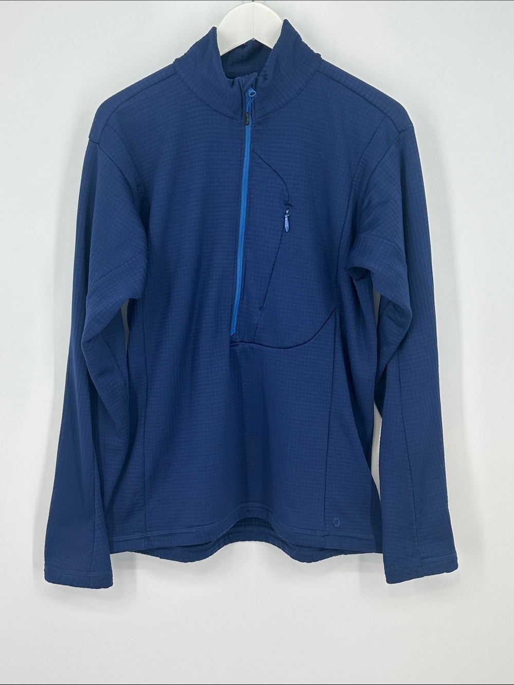 MEC Men's Navy Half-Zip Polartec Pullover Sweater - Size Medium